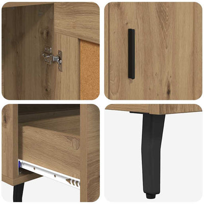 Korkea kaappi Artisan tammi 69,5 x 31 x 115 cm Tekninen puu