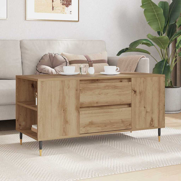 Sohvapöytä Artisan tammi 102 x 44,5 x 50 cm Tekninen puu