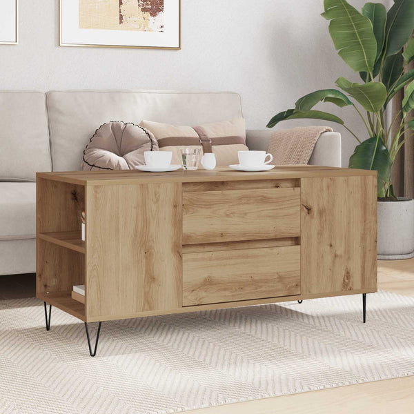 Sohvapöytä Artisan tammi 102 x 44,5 x 50 cm Tekninen puu