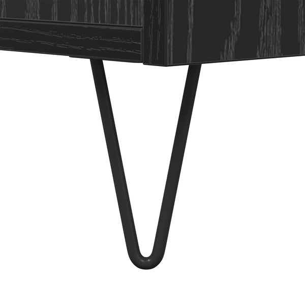 Sohvapöytä Musta tammi. 102 x 44,5 x 50 cm Tekninen puu
