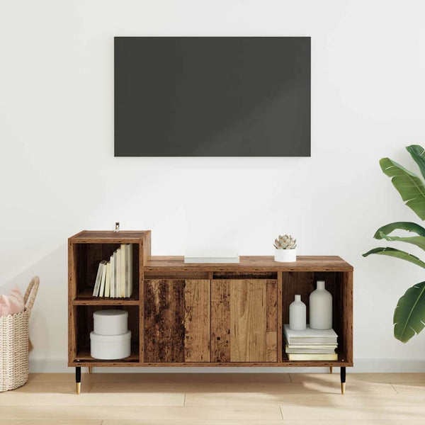 TV-kaappi Vanha Puu 55 x 35 x 100 cm Tekninen puu