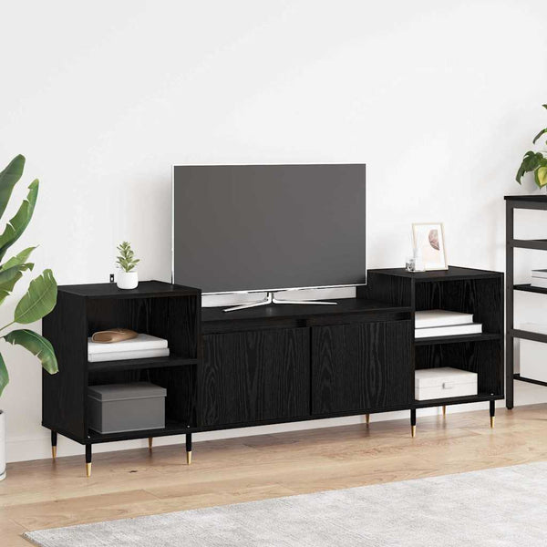 Musta tammi TV-kaappi. 160 x 35 x 55 cm Tekninen puu