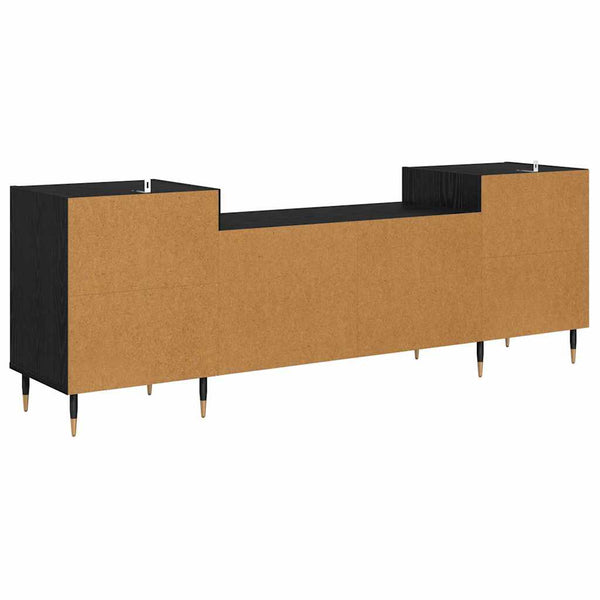 Musta tammi TV-kaappi. 160 x 35 x 55 cm Tekninen puu