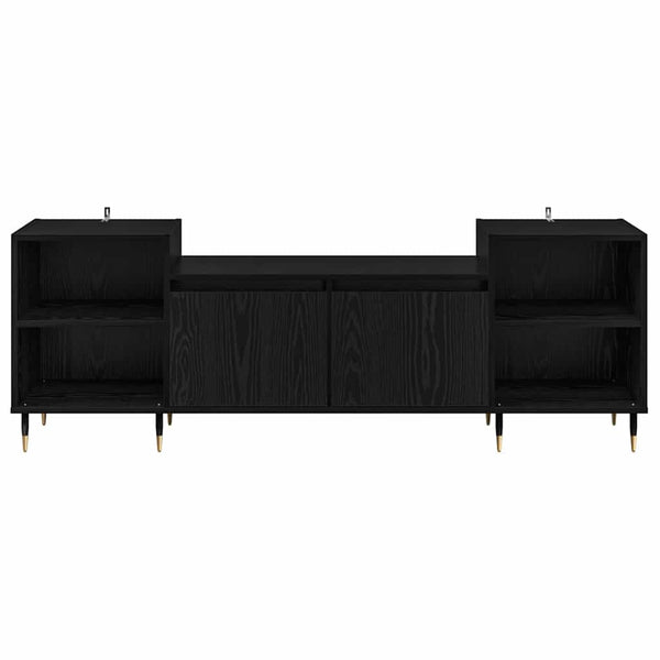 Musta tammi TV-kaappi. 160 x 35 x 55 cm Tekninen puu