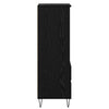 Korkea kaappi Musta tammi. 40 x 36 x 110 cm Tekninen puu