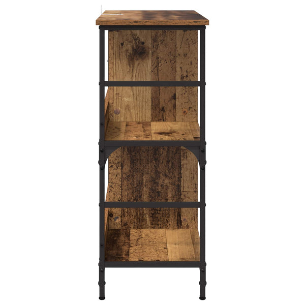 Kirjahylly 4 tasoa 78.5 x 33 x 82 cm Tekninen puu Vanha puu