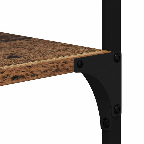 Kirjahylly 5 tasoa 99 x 35,5 x 176 cm Tekninen puu Vanha puu