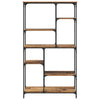 Kirjahylly 5 tasoa 99 x 35,5 x 176 cm Tekninen puu Vanha puu