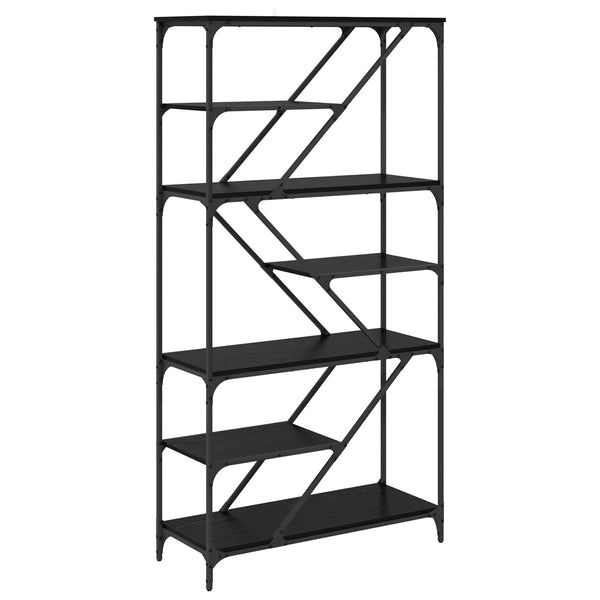 Kirjahylly 9 tasoa 91 x 36 x 176 cm Tekninen puu Musta tammi.