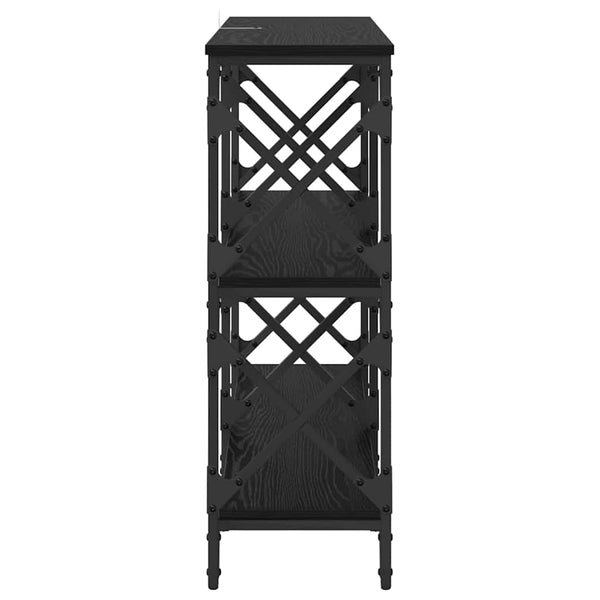 Konsolipöytä Musta tammi. 100 x 28 x 80,5 cm Tekninen puu