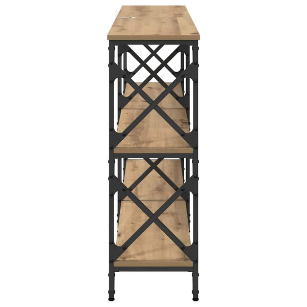 Konsolipöytä artesaani tammi 156 x 28 x 80,5 cm Tekninen puu