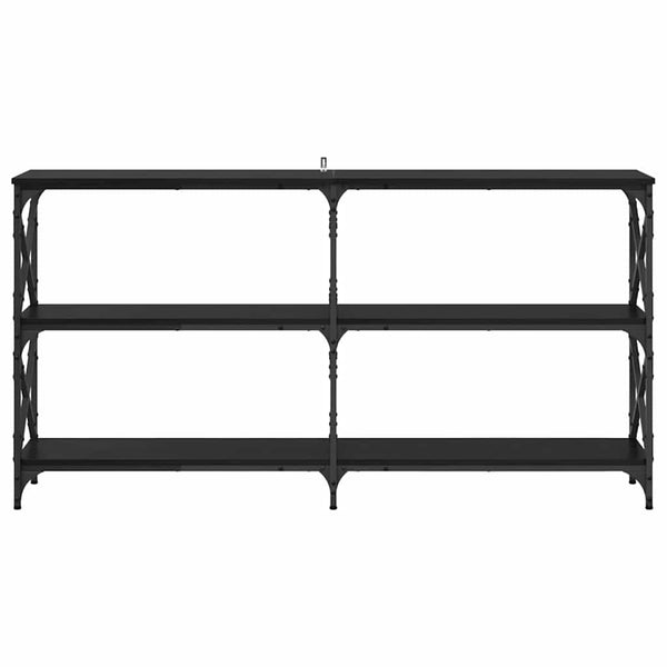 Konsolipöytä Musta tammi 156 x 28 x 80,5 cm Tekninen puu