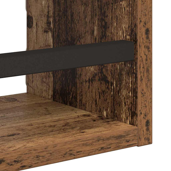 Seinähyllysetti 3 kpl Vanha Puu 40x16x14cm Tekninen puu