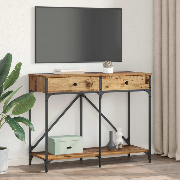 Konsolipöytä Vanha Puu 100 x 39 x 78,5 cm Tekninen puu