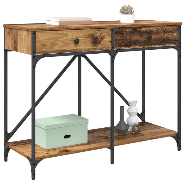 Konsolipöytä Vanha Puu 100 x 39 x 78,5 cm Tekninen puu