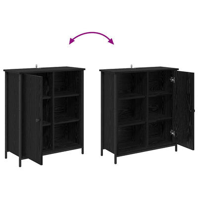 Sivupöytä Musta tammi. 70 x 30 x 80 cm Tekninen puu