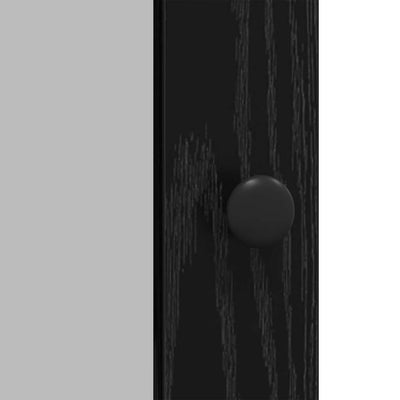 Sivupöytä Musta tammi. 100 x 35 x 80 cm Tekninen puu