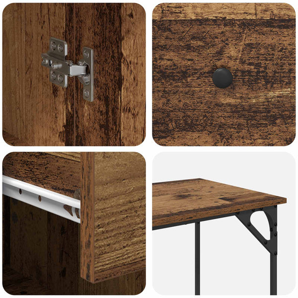 Tietokonepöytä Vanha Puu 131 x 48 x 75 cm Tekninen puu