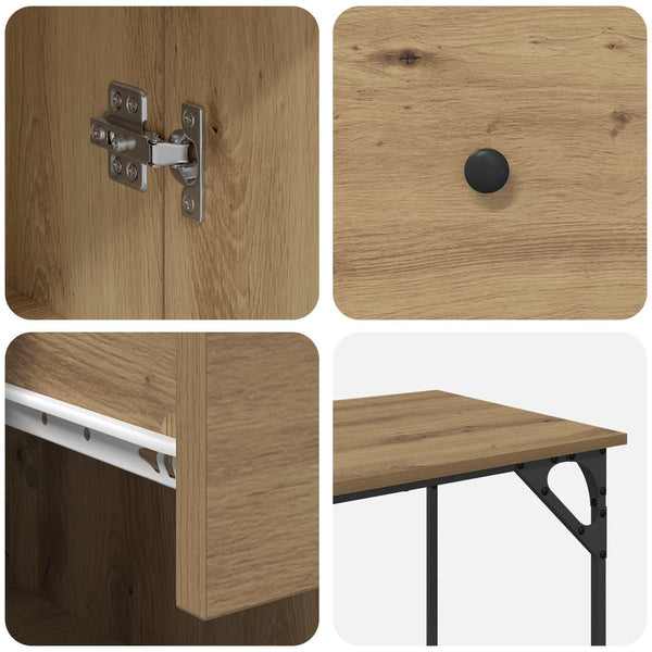 Tietokonepöytä Artisan tammi 131 x 48 x 75 cm Tekninen puu