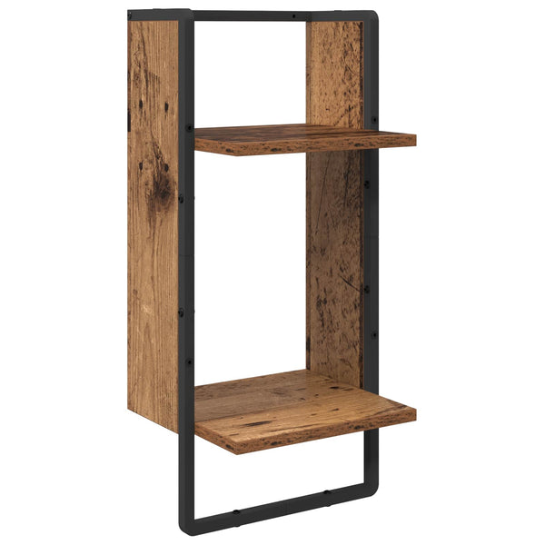 Seinähyllysetti 4 kpl Vanha Puu 65 x 25 x 30 cm Tekninen puu