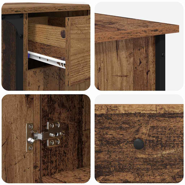 Pöytä Vanha Puu 141 x 141 x 75 cm Tekninen puu