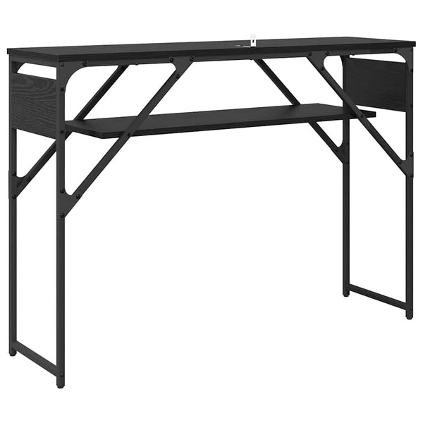 Konsolipöytä Musta tammi. 105x30x75cm Tekninen puu