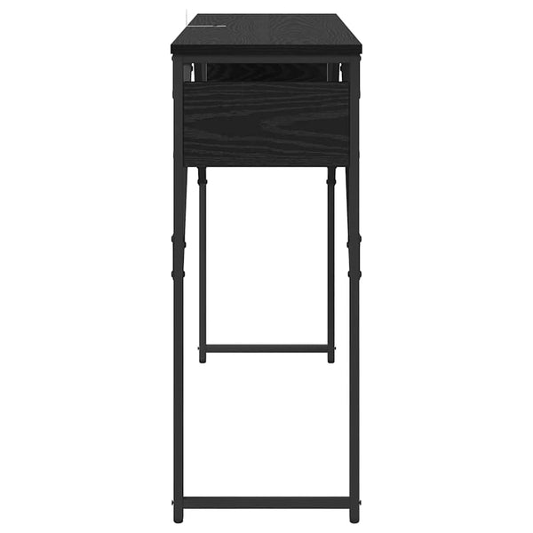 Konsolipöytä Musta tammi. 105x30x75cm Tekninen puu