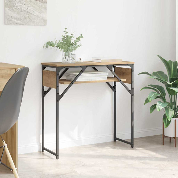 Konsolipöytä artesaani tammi 75x30x75cm Tekninen puu