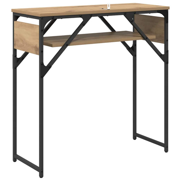 Konsolipöytä artesaani tammi 75x30x75cm Tekninen puu