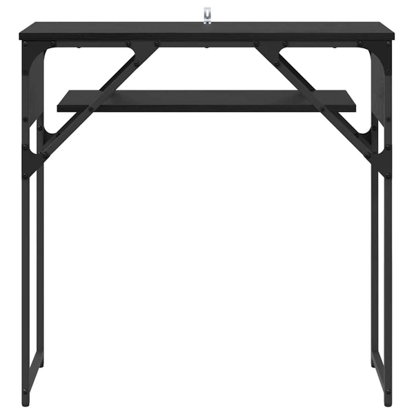 Konsolipöytä Musta tammi 75x30x75cm Tekninen puu