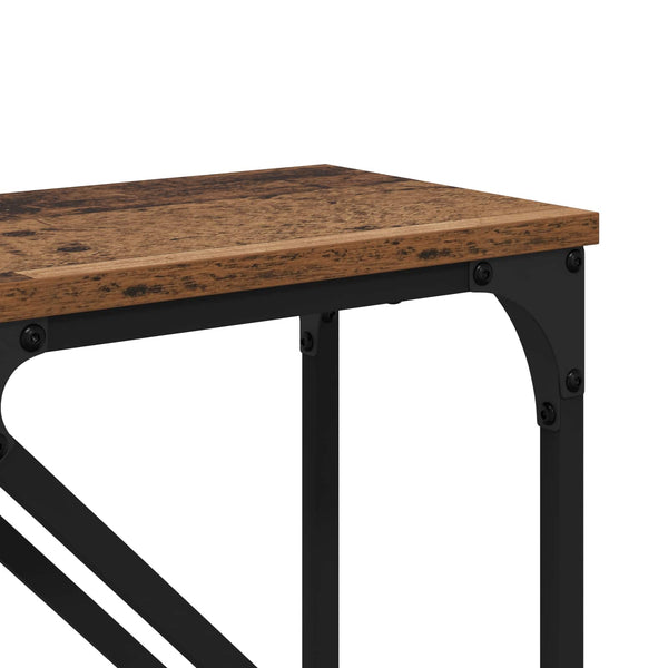 Konsolipöytä 2 kpl Vanha Puu 100 x 28 x 75 cm Tekninen puu