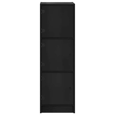 Korkea kaappi Musta tammi. 35 x 37 x 109 cm Tekninen puu