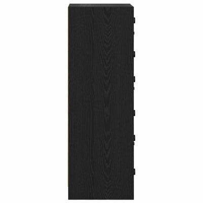 Korkea kaappi Musta tammi. 35 x 37 x 109 cm Tekninen puu