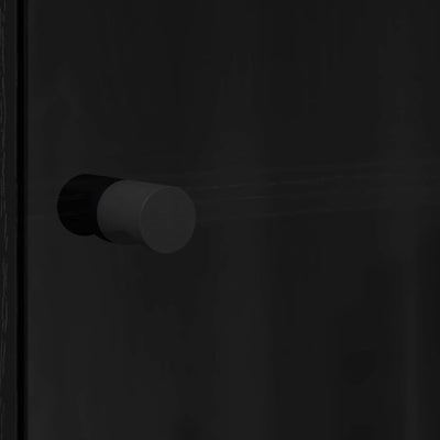 Korkea kaappi Musta tammi. 35 x 37 x 142 cm Tekninen puu