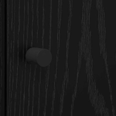 Korkea kaappi Musta tammi. 35 x 37 x 142 cm Tekninen puu