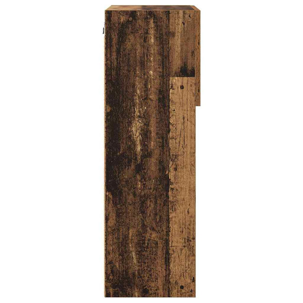 Vanha Puu 2 kpl Seinälle kiinnitettävät TV-kaapit