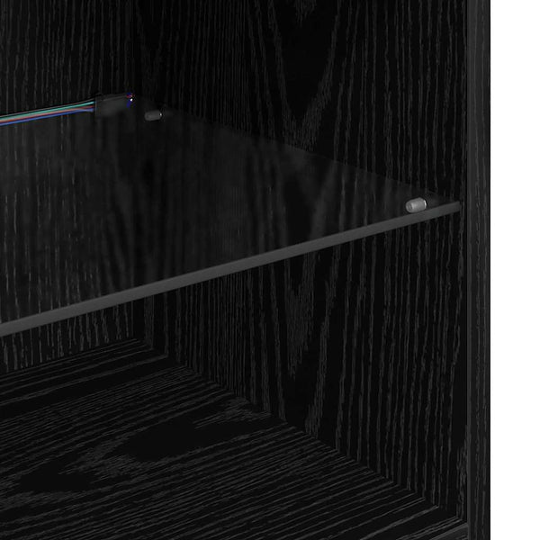 TV-kaapit seinälle kiinnitettävät 2 kpl Musta tammi.