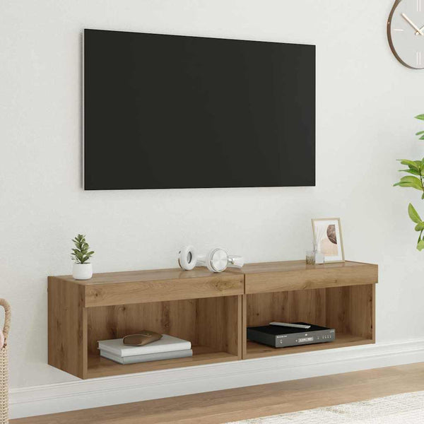 TV-kaapit 2 pcs Artisan tammi 60 x 30 x 30 cm Tekninen puu