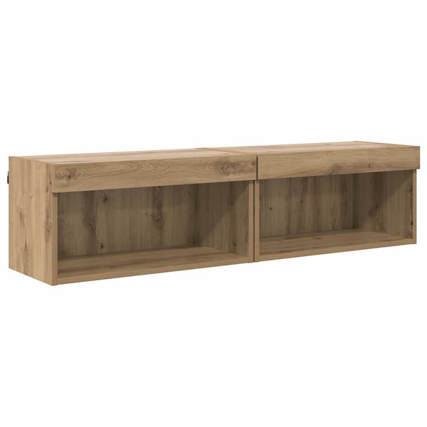 TV-kaapit 2 pcs Artisan tammi 60 x 30 x 30 cm Tekninen puu