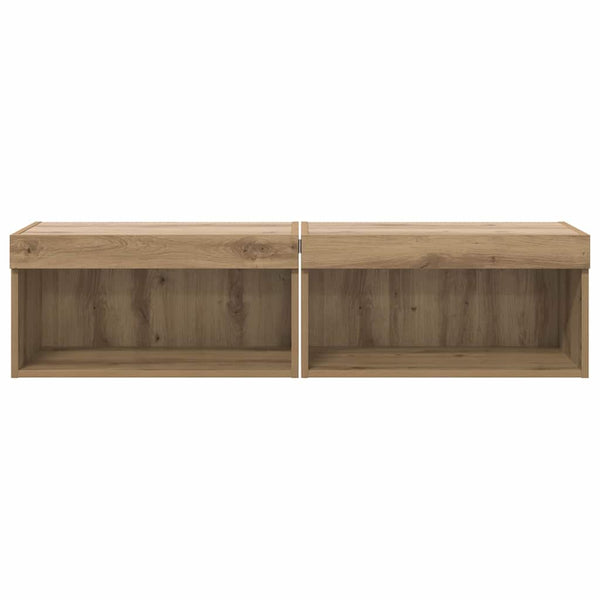 TV-kaapit 2 pcs Artisan tammi 60 x 30 x 30 cm Tekninen puu