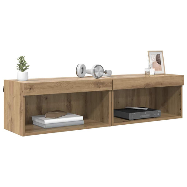 TV-kaapit 2 pcs Artisan tammi 60 x 30 x 30 cm Tekninen puu