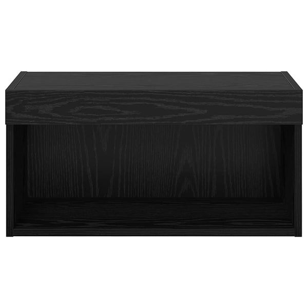 TV-kaappi Musta tammi. 60 x 30 x 30 cm Tekninen puu