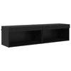 TV-kaapit 2 pcs Musta tammi. 60 x 30 x 30 cm Tekninen puu