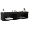 TV-kaapit 2 pcs Musta tammi. 60 x 30 x 30 cm Tekninen puu