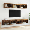 TV-seinähyllyt Panama 2 pcs Vanha puu 100 x 30 x 30 cm