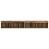 TV-seinähyllyt Panama 2 pcs Vanha puu 100 x 30 x 30 cm