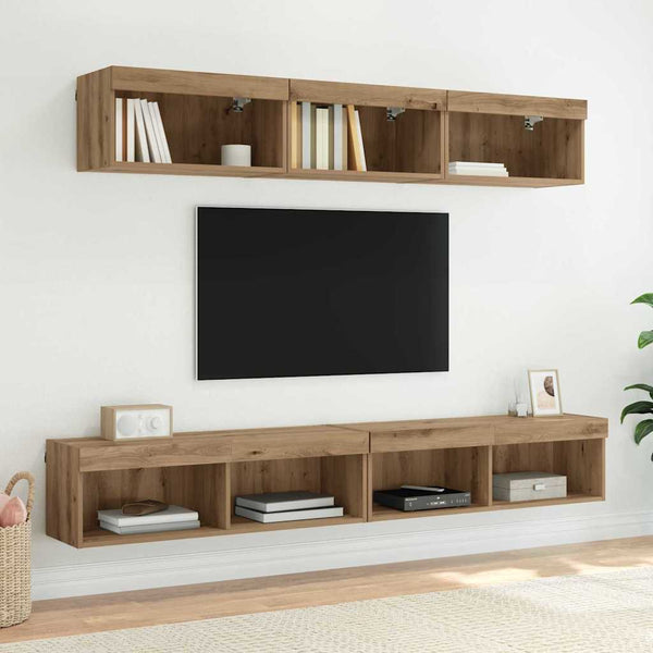 TV-seinäkaappi Panama Artisan tammi 100 x 30 x 30 cm