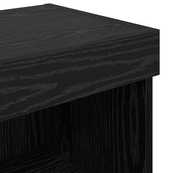 TV-seinähyllyt Panama 2 pcs Musta tammi. 100 x 30 x 30 cm