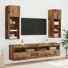 TV-seinähyllyt 2 pcs Vanha Puu 40 x 30 x 40 cm Tekninen puu