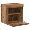 TV-seinähyllyt 2 pcs Vanha Puu 40 x 30 x 40 cm Tekninen puu